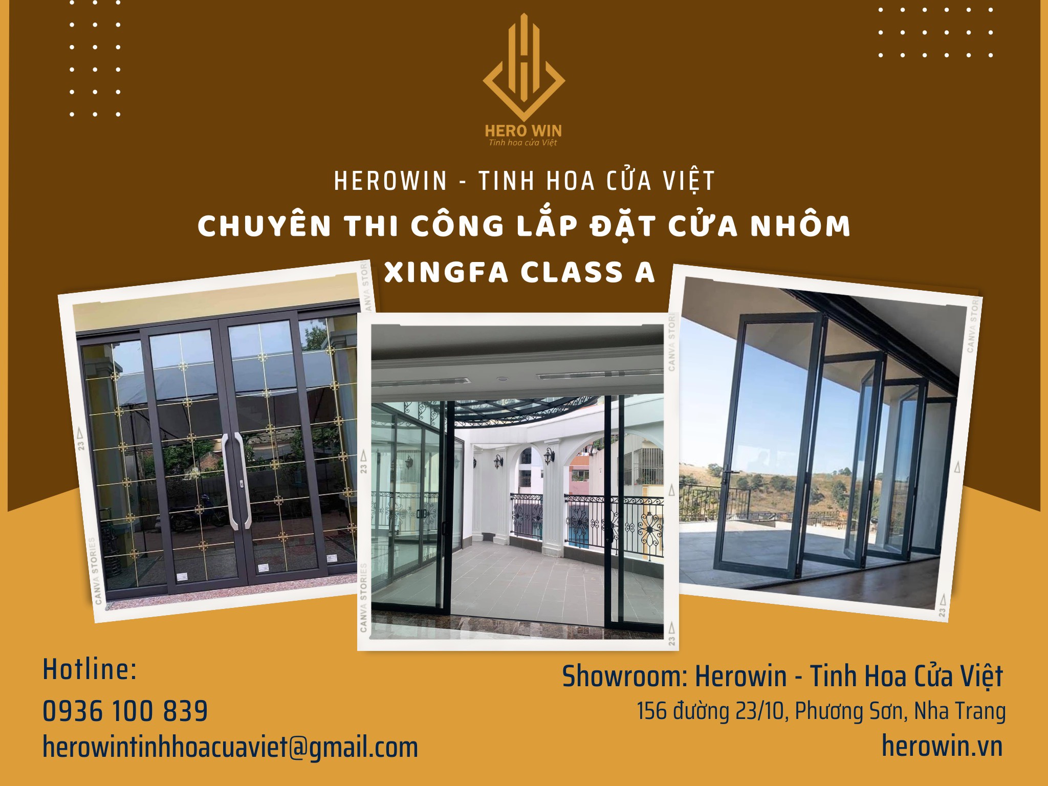 Cửa nhôm hệ cao cấp - Xingfa Class A