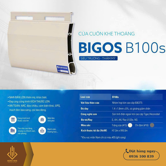 Cửa cuốn AUSTDOOR B100s